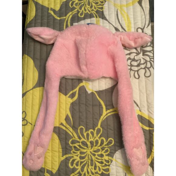 Stitch 626 Angel Pink Moving Light Up Plush Kids Beanie Hat Lilo Cousin Ohana - Picture 4 of 4